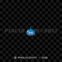 スライムの画像：FC版ドラクエ2の敵・モンスター図鑑 ／ ドラクエ2攻略