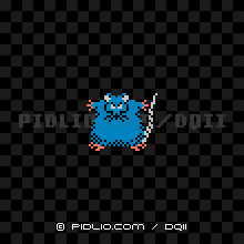 おおねずみの画像：FC版ドラクエ2の敵・モンスター図鑑 ／ ドラクエ2攻略