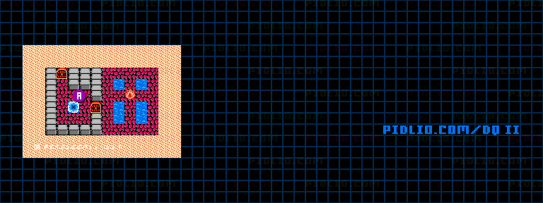 ローレシア南のほこらのマップ画像 ／ FC版ドラゴンクエストII攻略 ─ pidlio.com