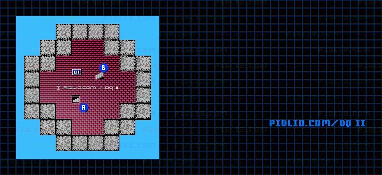 ドラゴンの角・北2F～6Fのマップ画像 ／ FC版ドラゴンクエストII攻略 ─ pidlio.com
