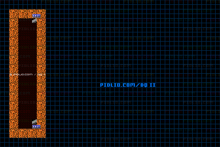 沼地の洞窟のマップ画像 ／ FC版ドラゴンクエストII攻略 ─ pidlio.com