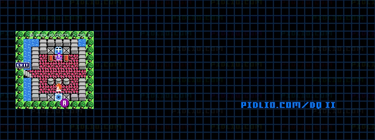 ロンダルキアのほこらのマップ画像 ／ FC版ドラゴンクエストII攻略 ─ pidlio.com